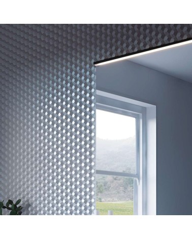 Profilo illuminazione LED Walk bagno 800 mm nero opaco
