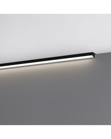 Profilo illuminazione LED Walk bagno 600 mm nero opaco