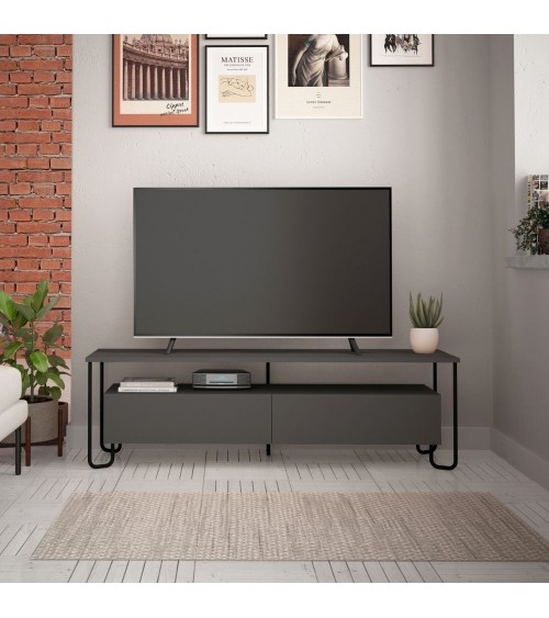 Porta Tv Cornea due ante antracite