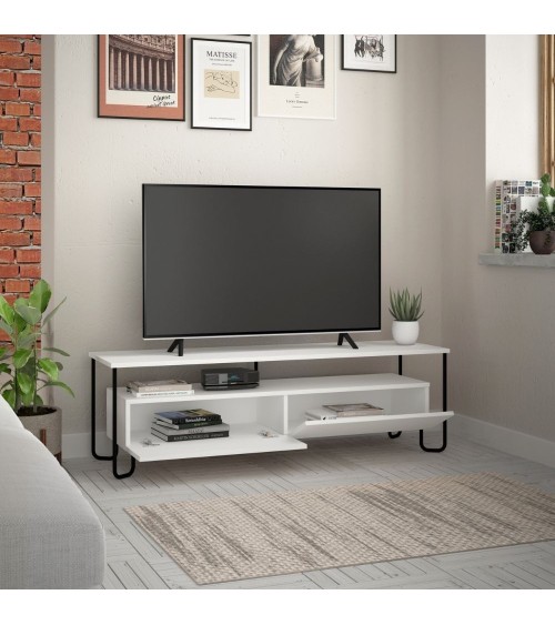 Porta Tv Cornea due ante bianco