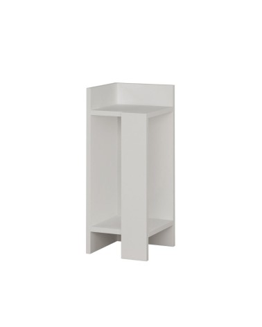 Tavolino comodino di design Elos bianco 27x25x60h sinistro