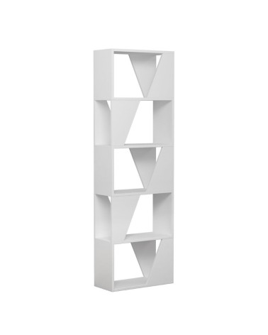 Libreria Frame bianca 5 ripiani 54x168