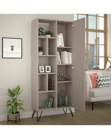 Libreria Jedda tortora con anta  80,6x191