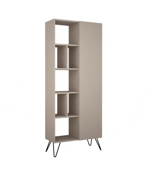 Libreria Jedda tortora con anta  80,6x191