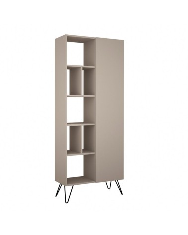 Libreria Jedda tortora con anta  80,6x191