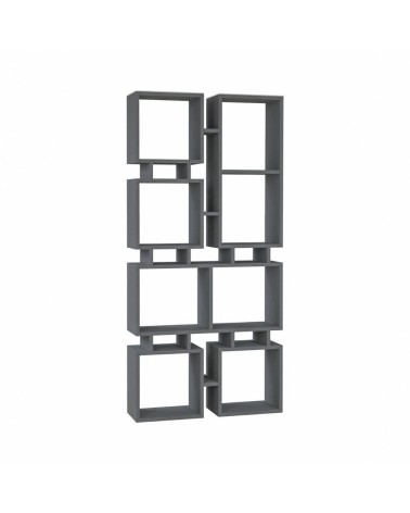 Libreria bifacciale Rail  antracite 79x166,5