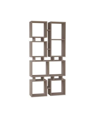 Libreria bifacciale Rail tortora 79x166,5