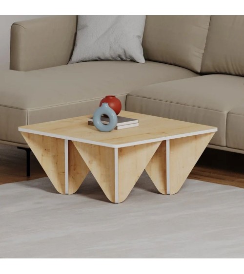 Tavolino da salotto Diamond quadrato rovere