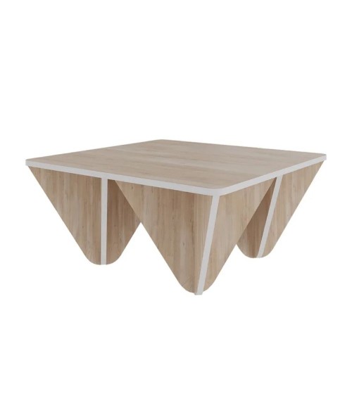 Tavolino da salotto Diamond quadrato rovere