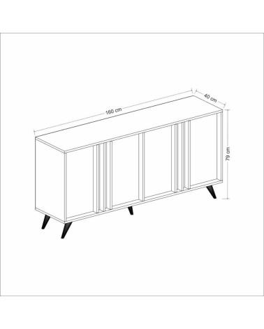 Madia Rilla 160 4 ante antracite noce