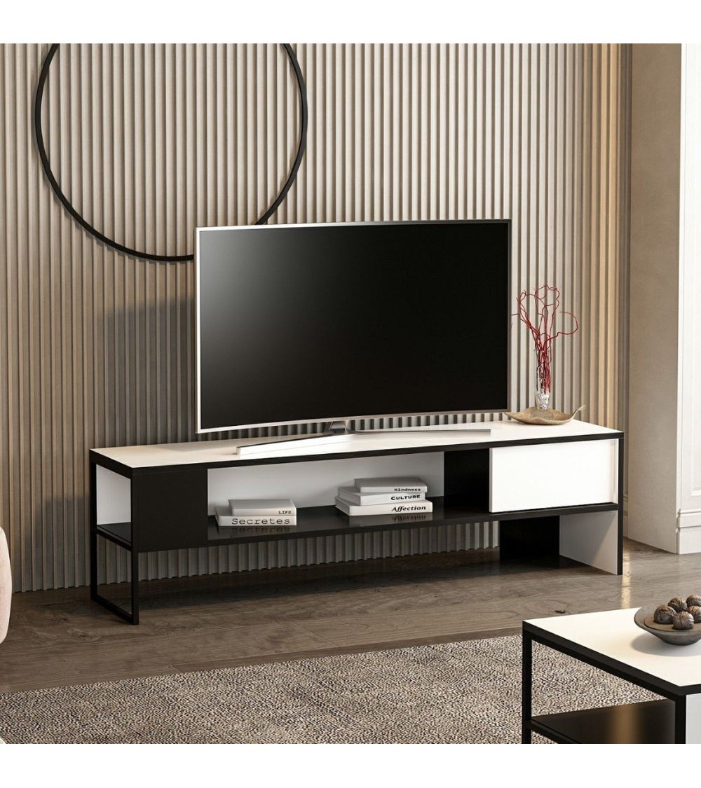 Porta tv Concordtv bianco e nero