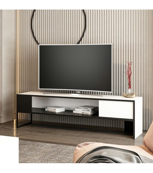 Porta tv Concordtv bianco e nero