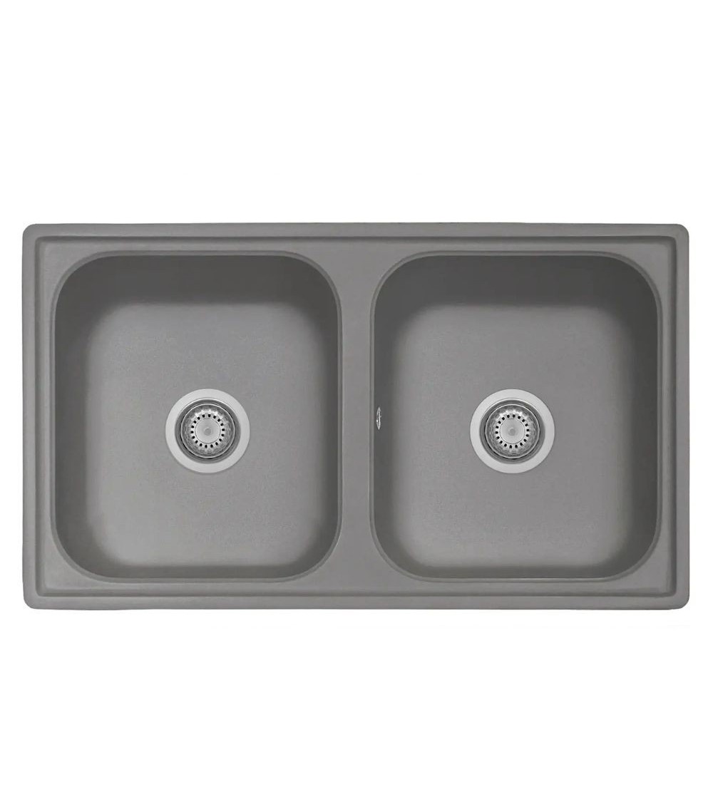 Samet Lavello 86x50 2 vasche Granitovero862vcrp croma