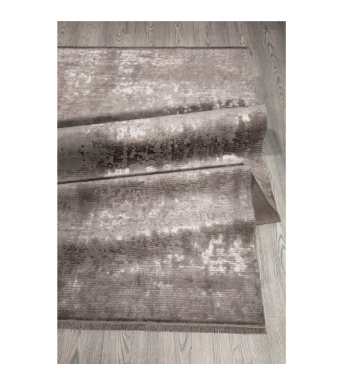 Tappeto antiscivolo vintage bambù colore grigio 120x180