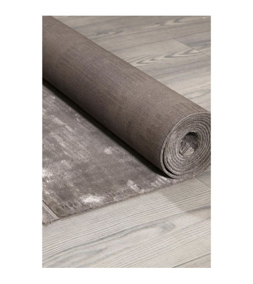 Tappeto antiscivolo vintage bambù colore grigio 120x180