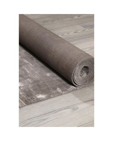 Tappeto antiscivolo vintage bambù colore grigio 120x180