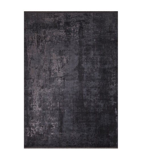 Tappeto antiscivolo vintage bambù colore antracite 160x230