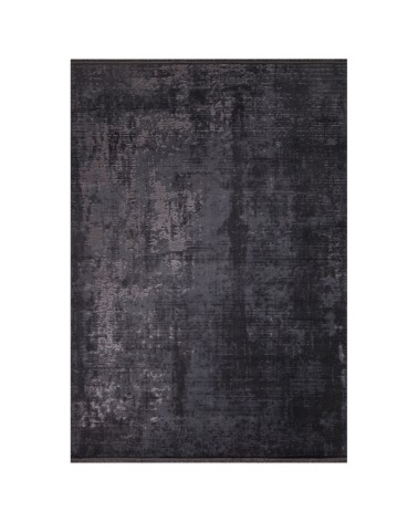 Tappeto antiscivolo vintage bambù colore antracite 160x230