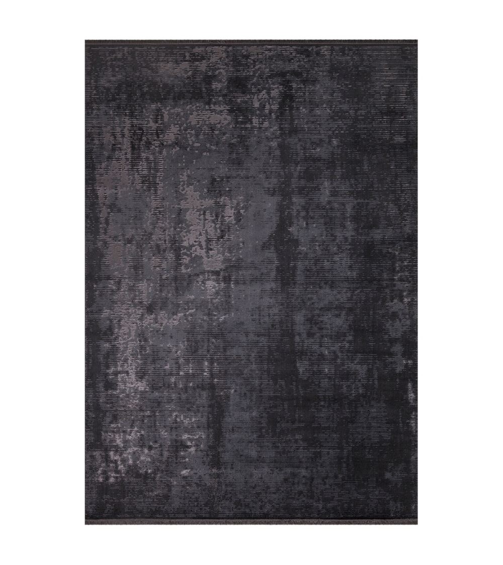 Tappeto antiscivolo vintage bambù colore antracite 120x180