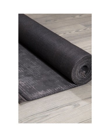 Tappeto antiscivolo vintage bambù colore antracite 120x180