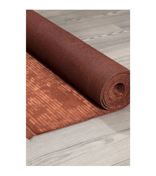 Tappeto antiscivolo vintage bambù colore arancione tabacco 160x230