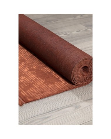 Tappeto antiscivolo vintage bambù colore arancione tabacco 160x230
