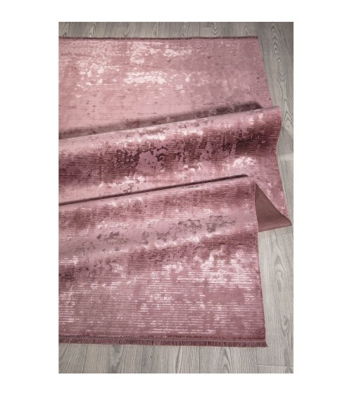Tappeto antiscivolo vintage bambù colore rosa 120x180