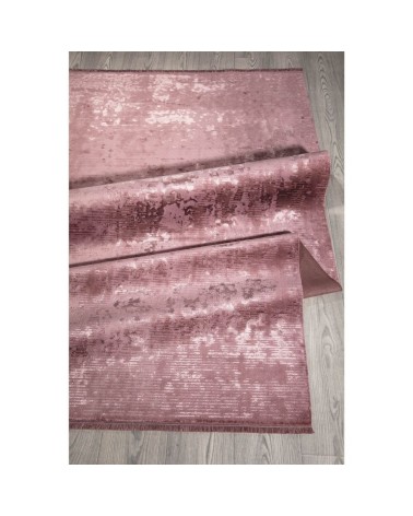 Tappeto antiscivolo vintage bambù colore rosa 120x180