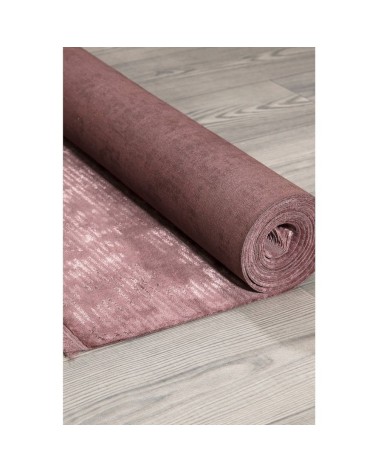 Tappeto antiscivolo vintage bambù colore rosa 120x180