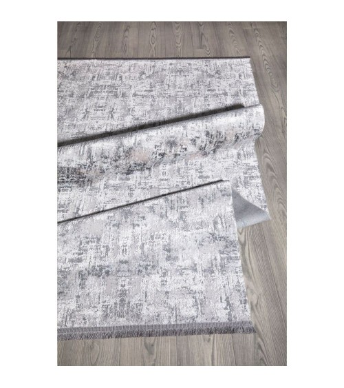 Tappeto antiscivolo Ada grigio superficie lucida 120x180