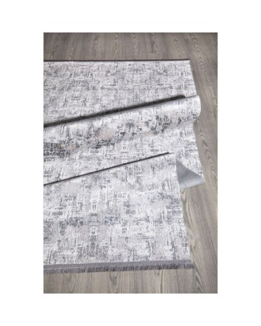 Tappeto antiscivolo Ada grigio superficie lucida 120x180