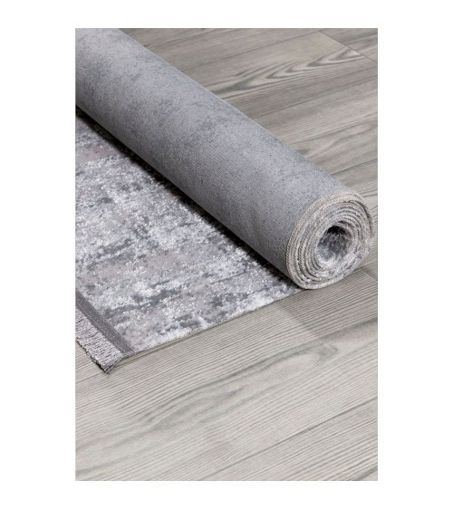 Tappeto antiscivolo Ada grigio superficie lucida 120x180