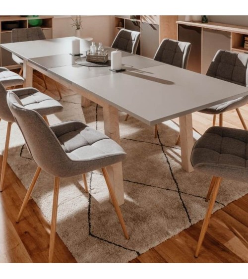 Tavolo allungabile H Epik 50A colore rovere grigio 160x90x75