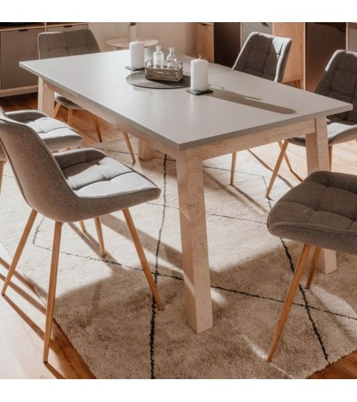 Tavolo allungabile H Epik 50A colore rovere grigio 160x90x75