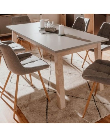 Tavolo allungabile H Epik 50A colore rovere grigio 160x90x75