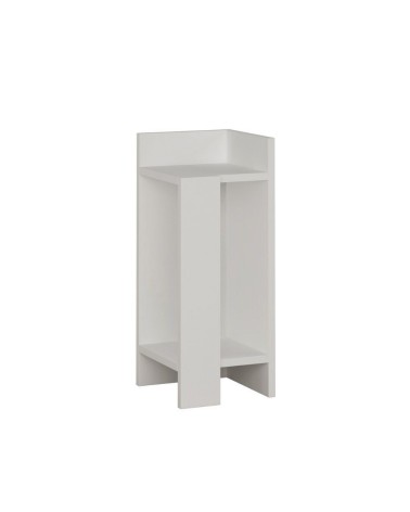 Tavolino comodino di design Elos colore bianco 27x25x60h destro