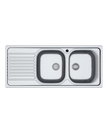Lavello 116x50 SA138 2 vasche e gocciolatoio sinistro