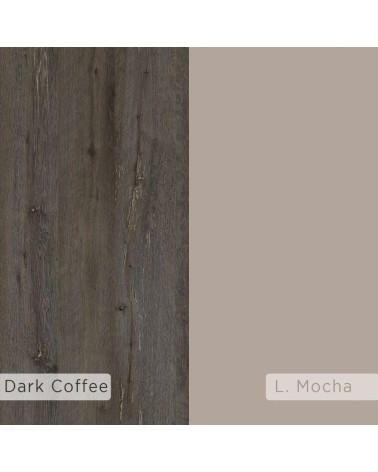 Mobile ingresso scarpiera Holdon colore tortora dark coffee