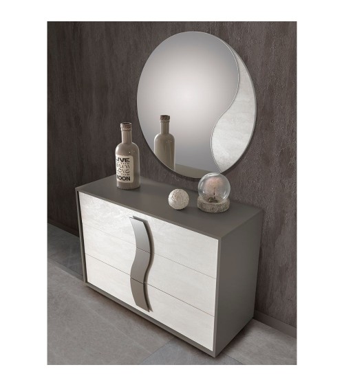 Camera da letto Twin con letto contenitore colore grigio