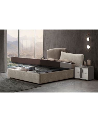 Camera da letto Twin con letto contenitore colore grigio