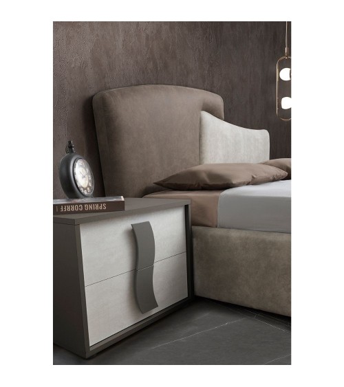 Camera da letto Twin con letto contenitore colore grigio