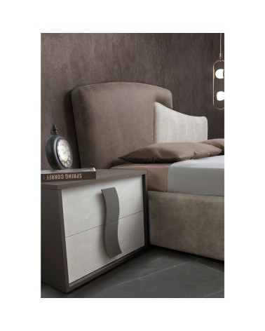 Camera da letto Twin con letto contenitore colore grigio
