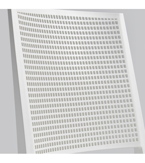 Sedia Grid polipropilene grigio set 4 pezzi