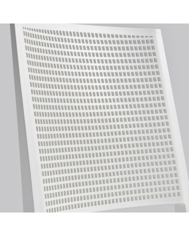 Sedia Grid polipropilene grigio set 4 pezzi