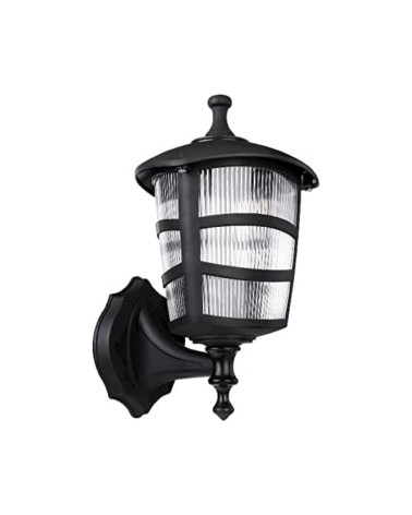 Lampada a parete abs nera triangolare MDL3114