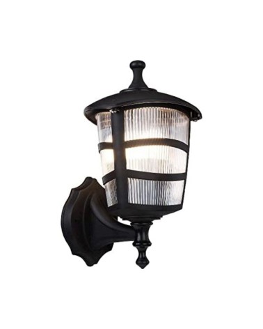 Lampada a parete abs nera triangolare MDL3114