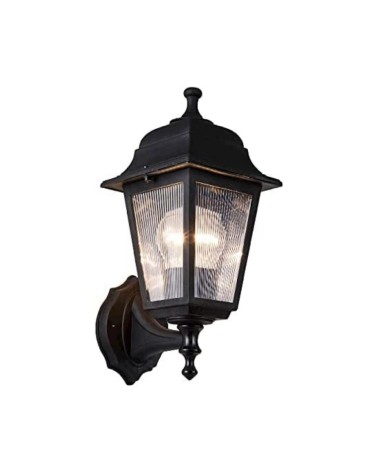 Lampada a parete abs nera triangolare MDL2826