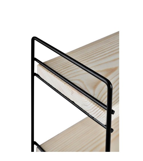 Scaffale Hobby 3 ripiani 40x13x40 nero ASZ1571