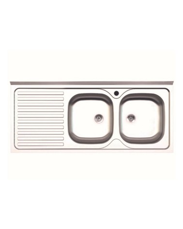 Lavello appoggio 50 series 120x50 cm SA127 sinistro