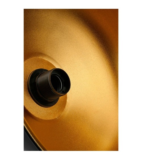 Lampada a sospensione Rena ASZ1341 metallo nero interno oro